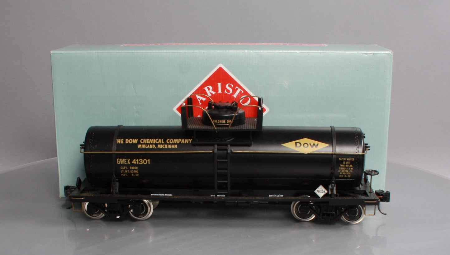 Aristo-Craft 41301 Dow Single Dome Tank Car - Metal Wheels EX/Box