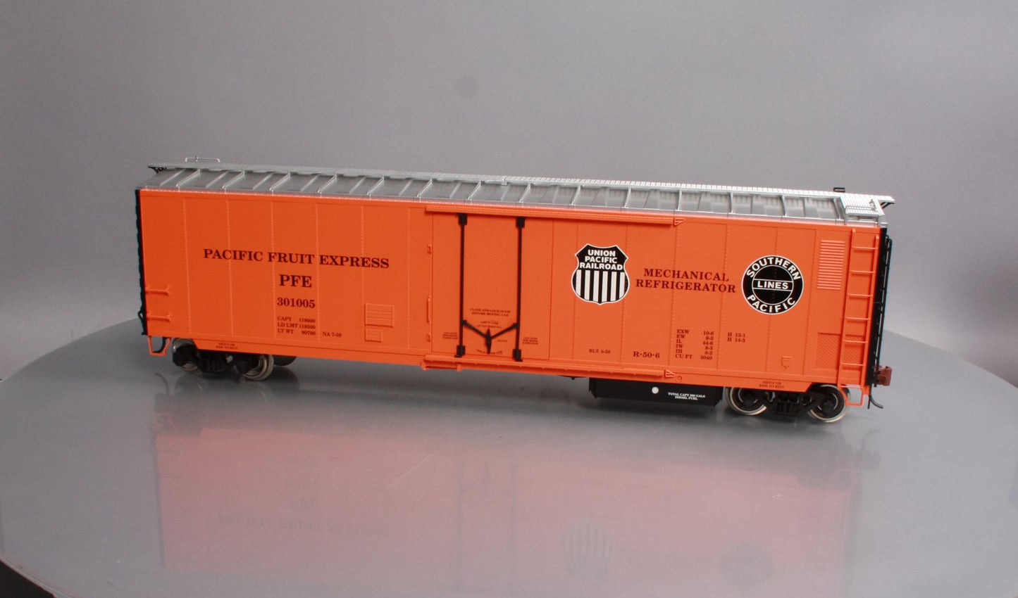 USA Trains R16708 G Pacific Fruit Express 50' Mechanical Refrigerator Car