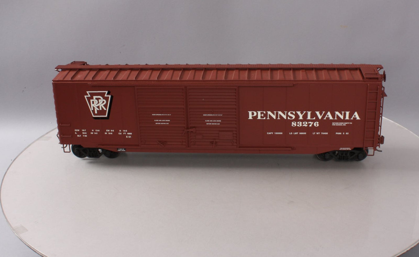 USA Trains R19314B G Pennsylvania 50 Ft. Double Door Box Car #83276