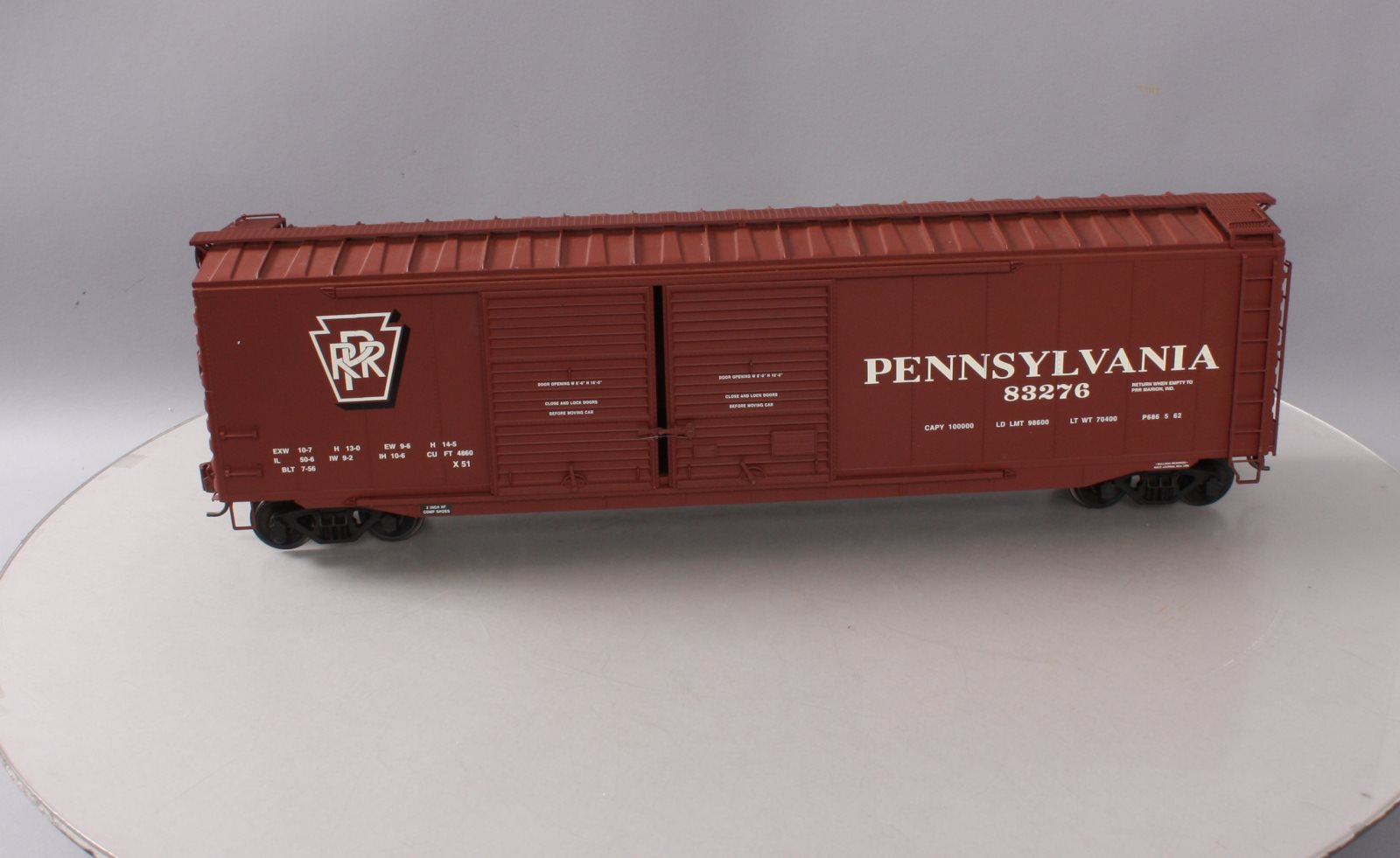 USA Trains R19314B G Pennsylvania 50 Ft. Double Door Box Car #83276