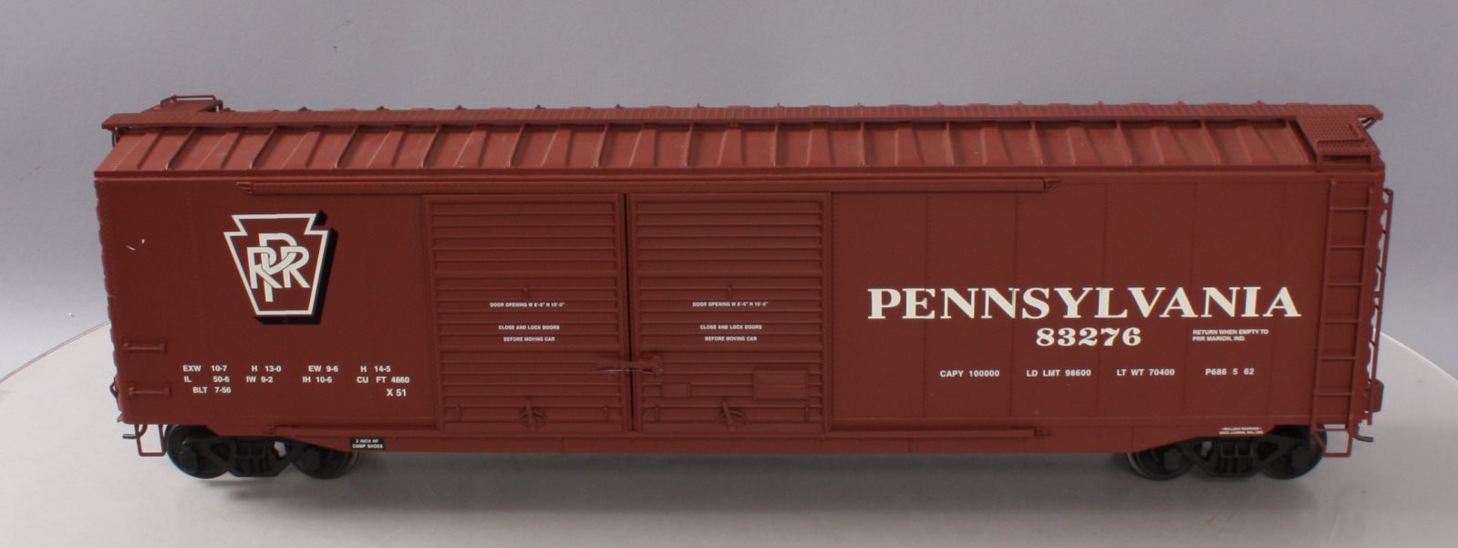 USA Trains R19314B G Pennsylvania 50 Ft. Double Door Box Car #83276