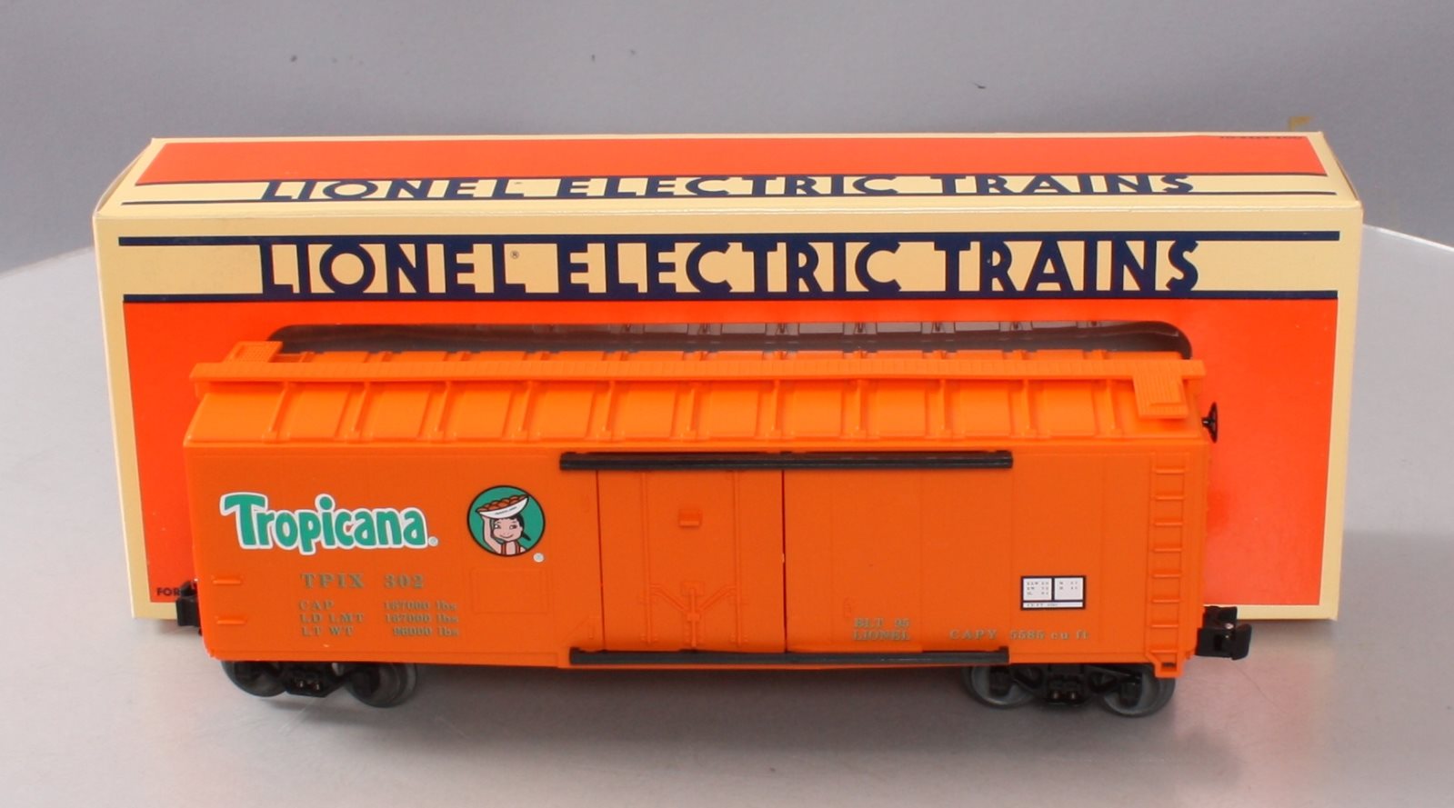 Lionel 6-17309 O Gauge Tropicana Standard Reefer #302 LN/Box