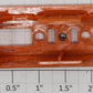 Lionel 0050-6 HO Gang Car Orange Cover Assembly