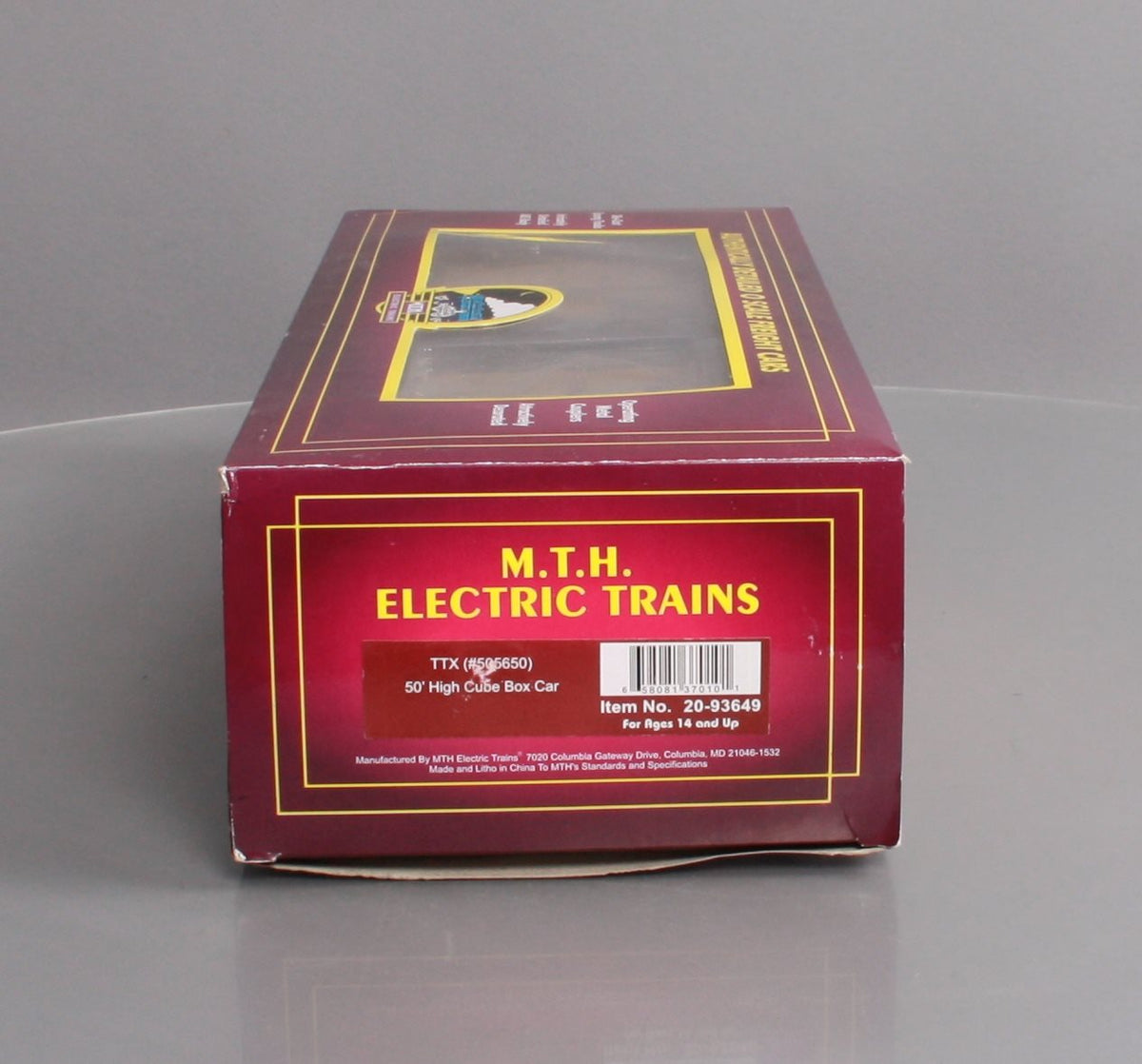 MTH 20-93649 O TTX 50' High-Cube Boxcar #505650 LN/Box
