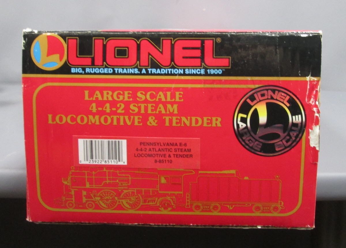 Lionel 8-85110 Pennsylvania 4-4-2 Steam Locomotive & Tender W/RS EX/Box