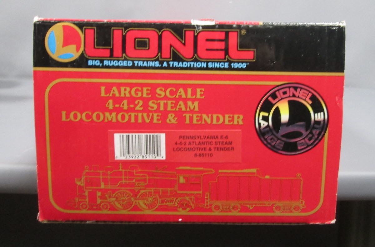 Lionel 8-85110 Pennsylvania 4-4-2 Steam Locomotive & Tender W/RS EX/Box