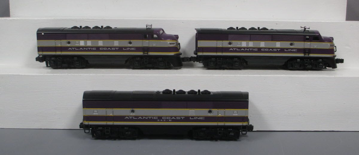 Lionel 6-11903 O Gauge Atlantic Coast Line F3 ABA Diesel Set w/TMCC & RS LN/Box