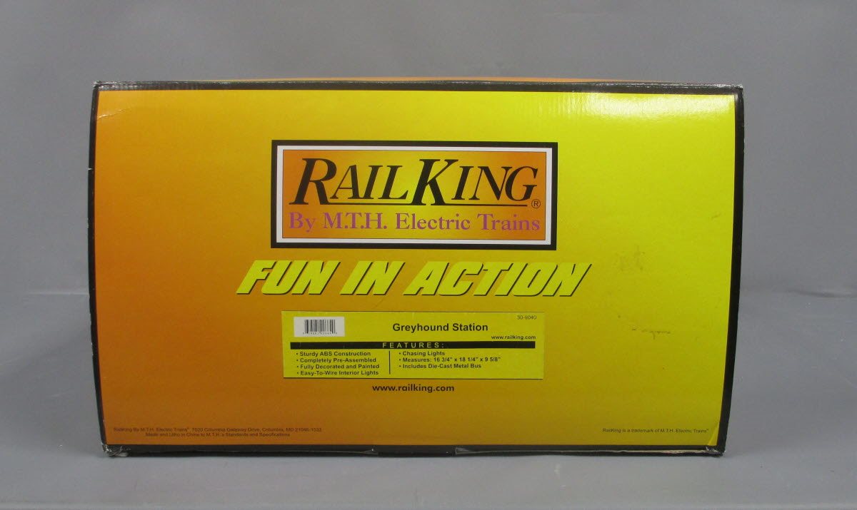 MTH 30-9040 O Gauge Assembled Greyhound Bus Station NIB