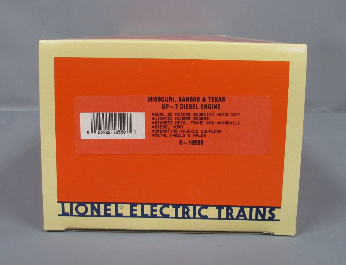 Lionel 6-18558 Missouri-Kansas-Texas GP-7 Diesel Engine #91 & Display Case LN/Box