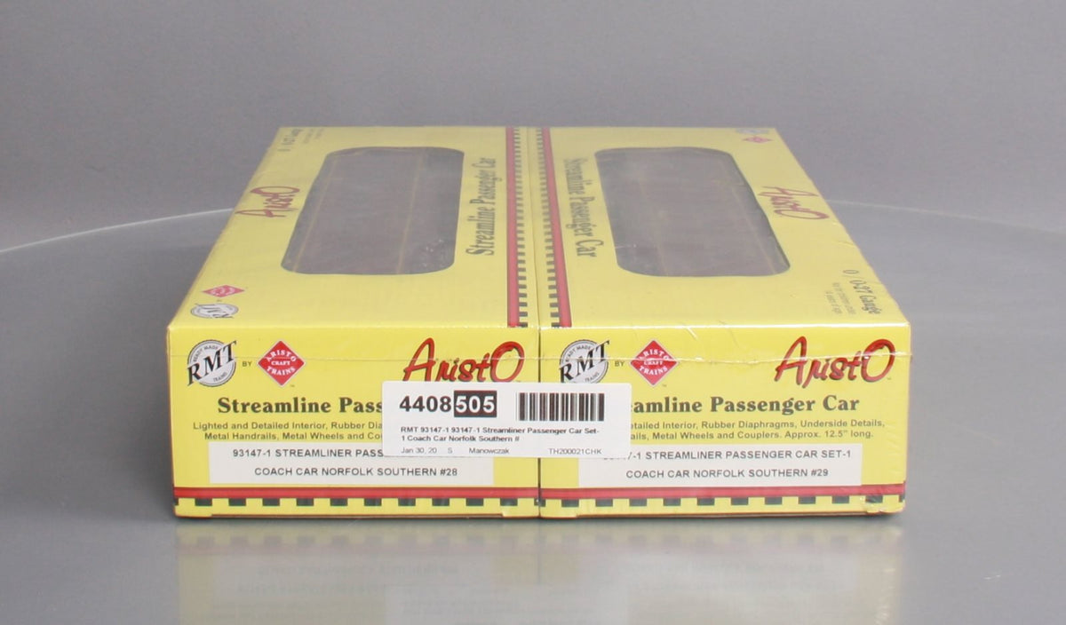 RMT 93147-1 93147-1 O Norfolk Southern Streamliner Passenger Car (Set of 2) MT/Box
