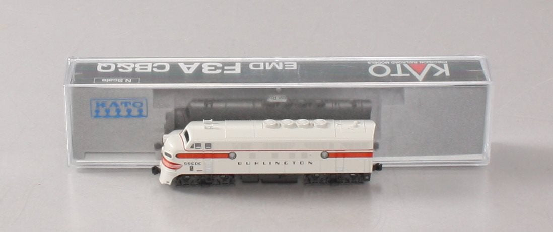 Kato 176-1314 N CB&Q EMD F3A Diesel Locomotive w/ Dual Headlights #9960C LN/Box