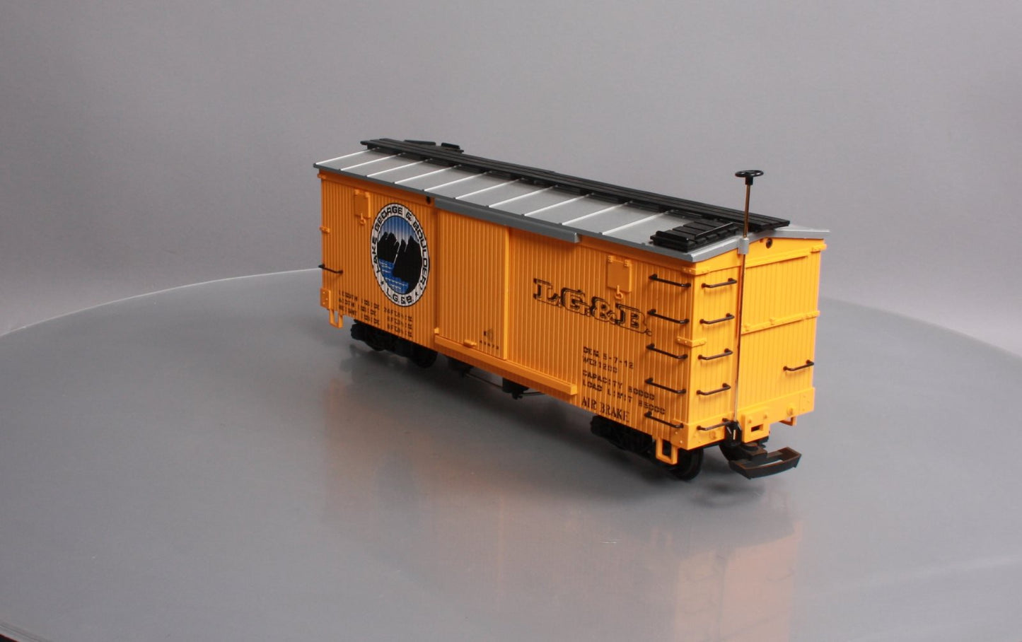 LGB 43672 G Lake George & Boulder Boxcar with Sounds LN/Box