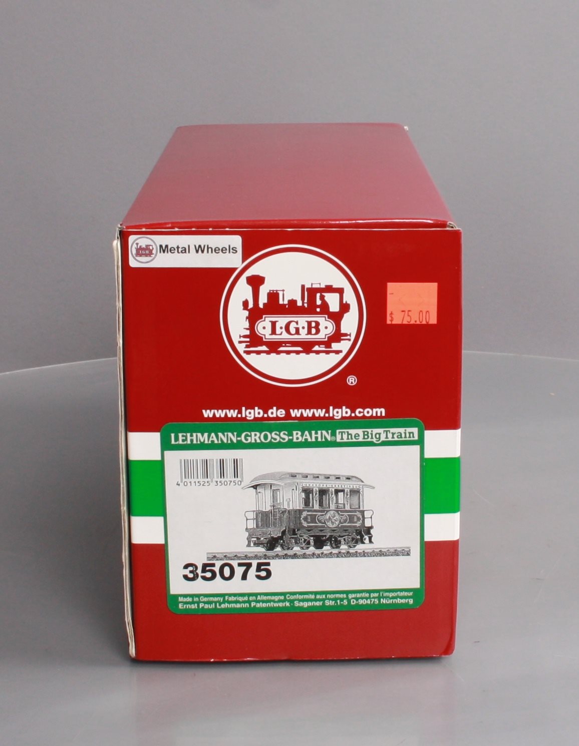 LGB 35075 G Scale Christmas Passenger Car - Metal Wheels NIB