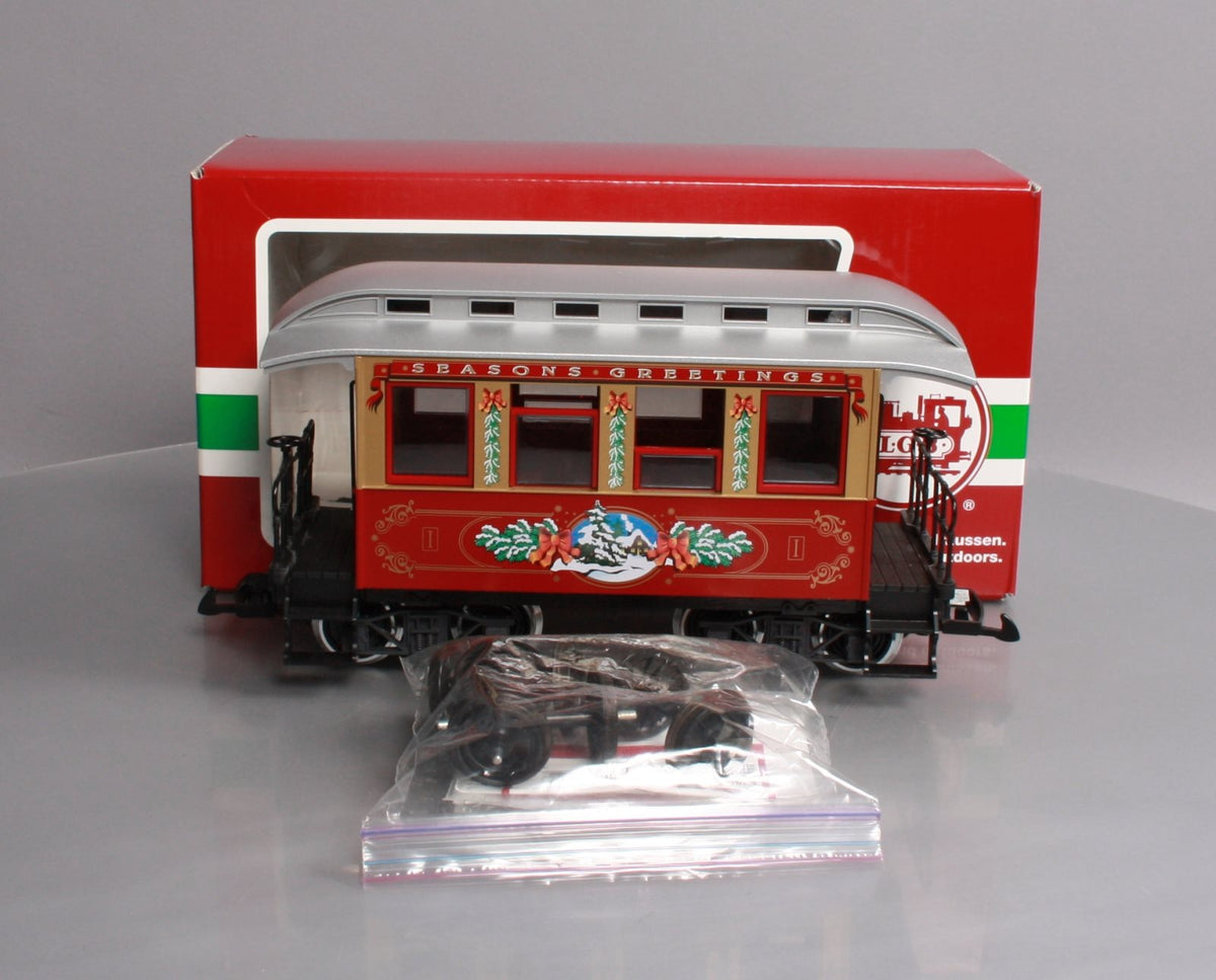 LGB 35075 G Scale Christmas Passenger Car - Metal Wheels NIB