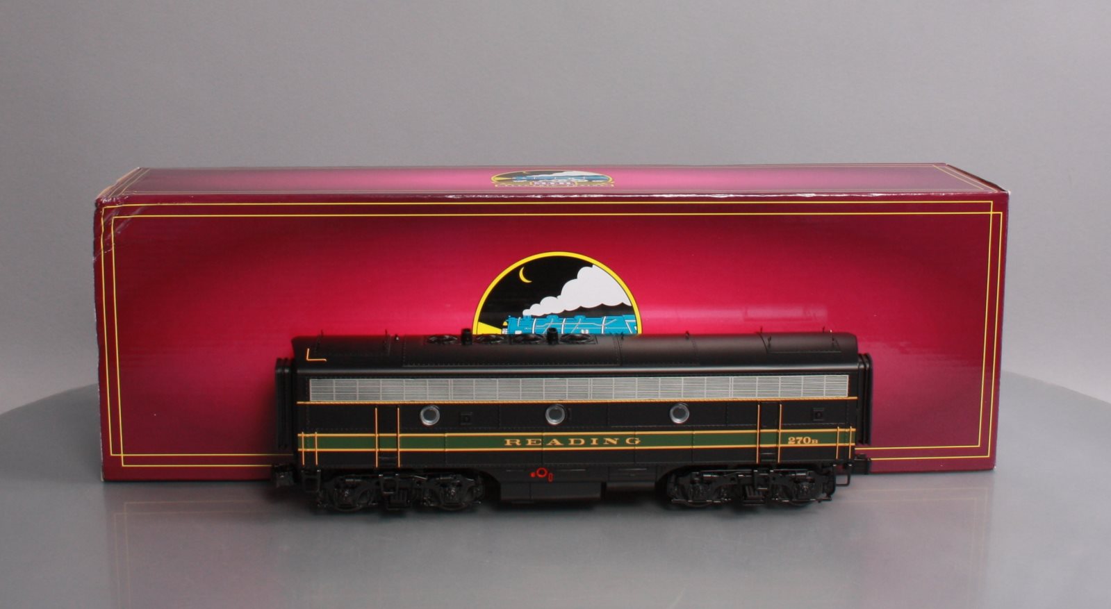 MTH 20-20604-3 Reading Non-Powered F-7 B-Unit Diesel Engine