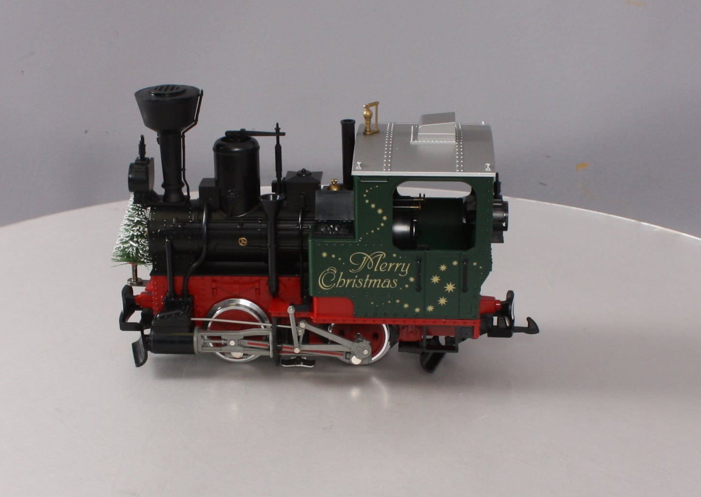 LGB 20215 G "Stainz" Christmas Steam Locomotive with Lighted Christmas Tree!