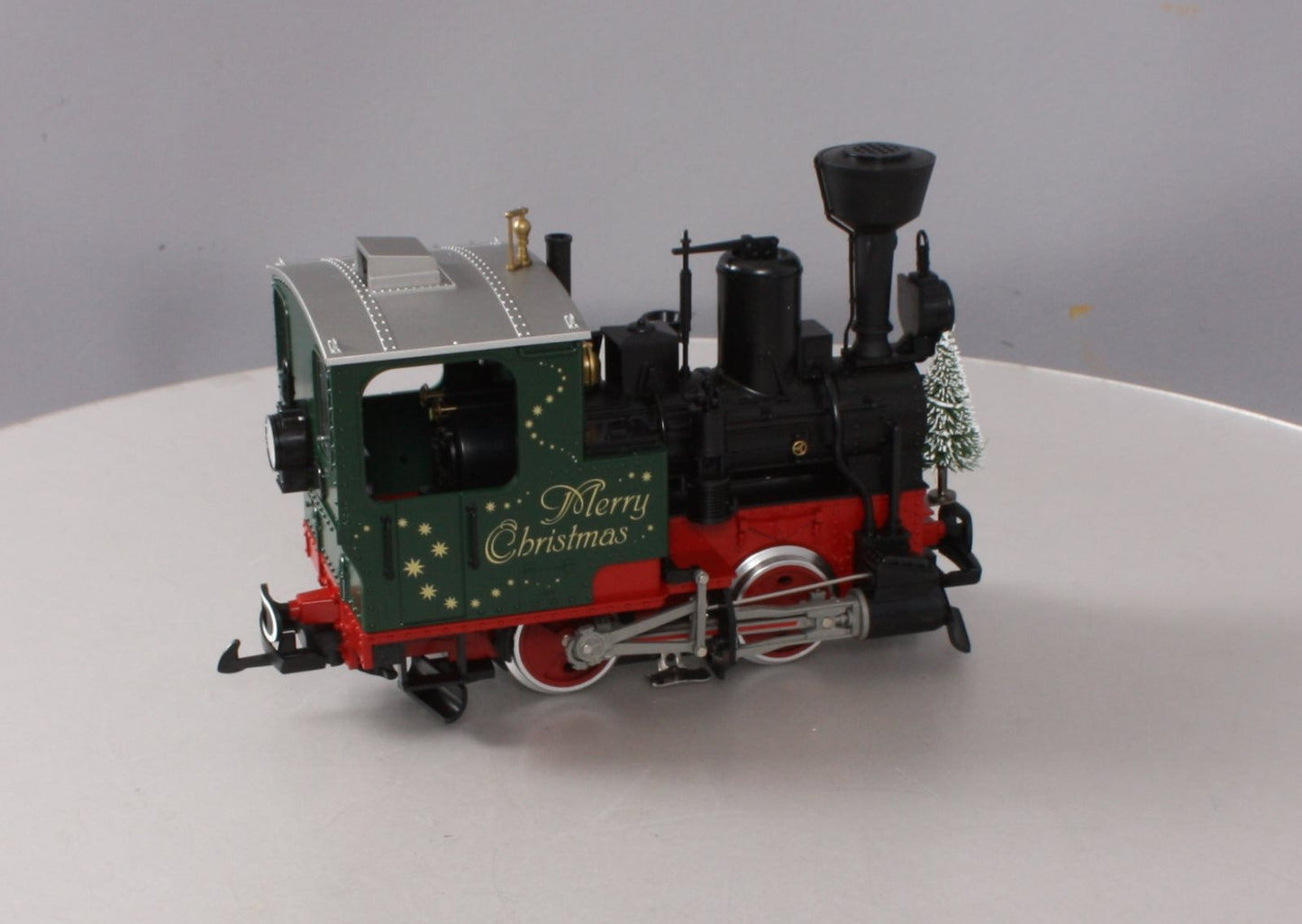 LGB 20215 G "Stainz" Christmas Steam Locomotive with Lighted Christmas Tree!