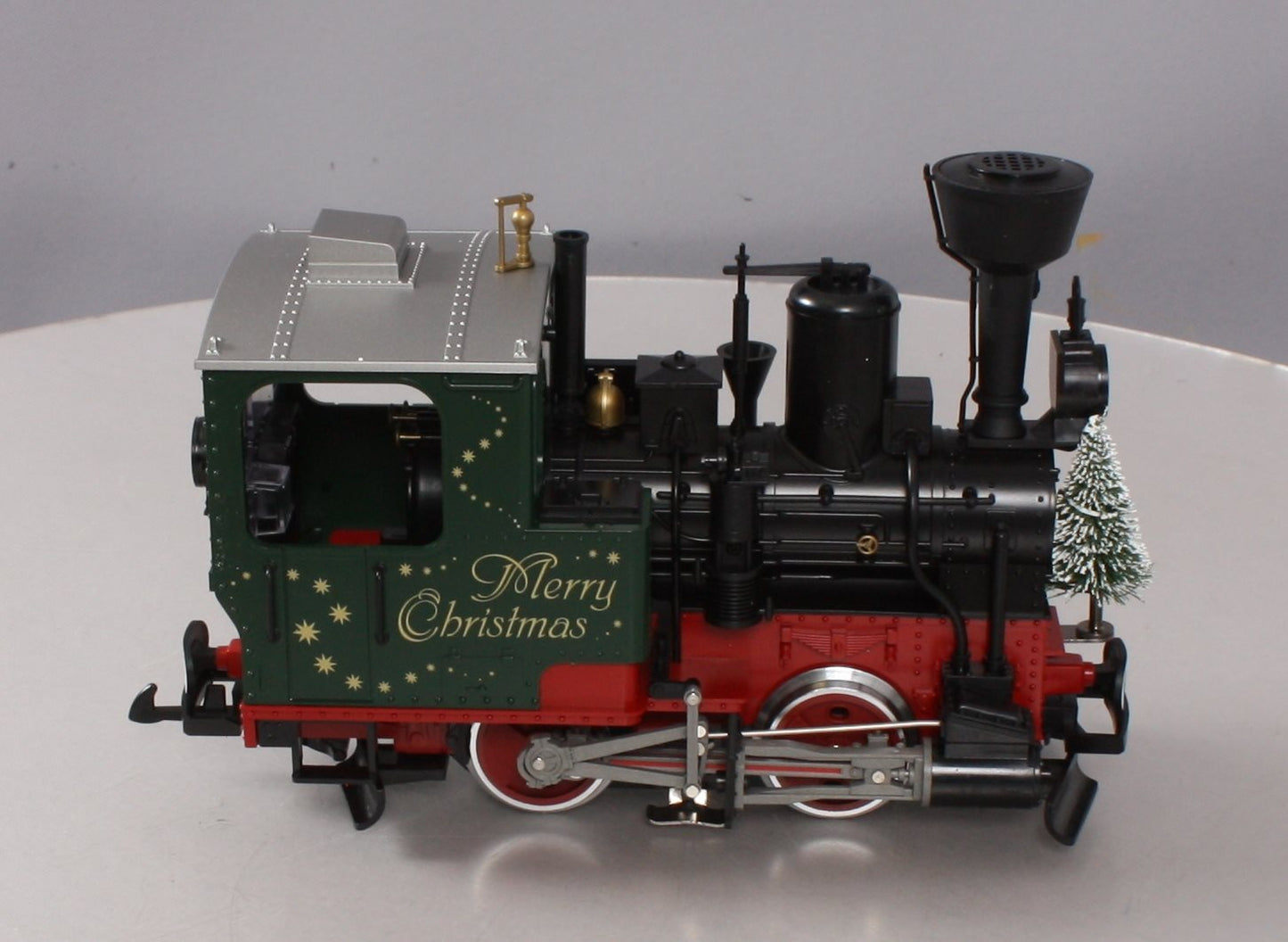 LGB 20215 G "Stainz" Christmas Steam Locomotive with Lighted Christmas Tree!