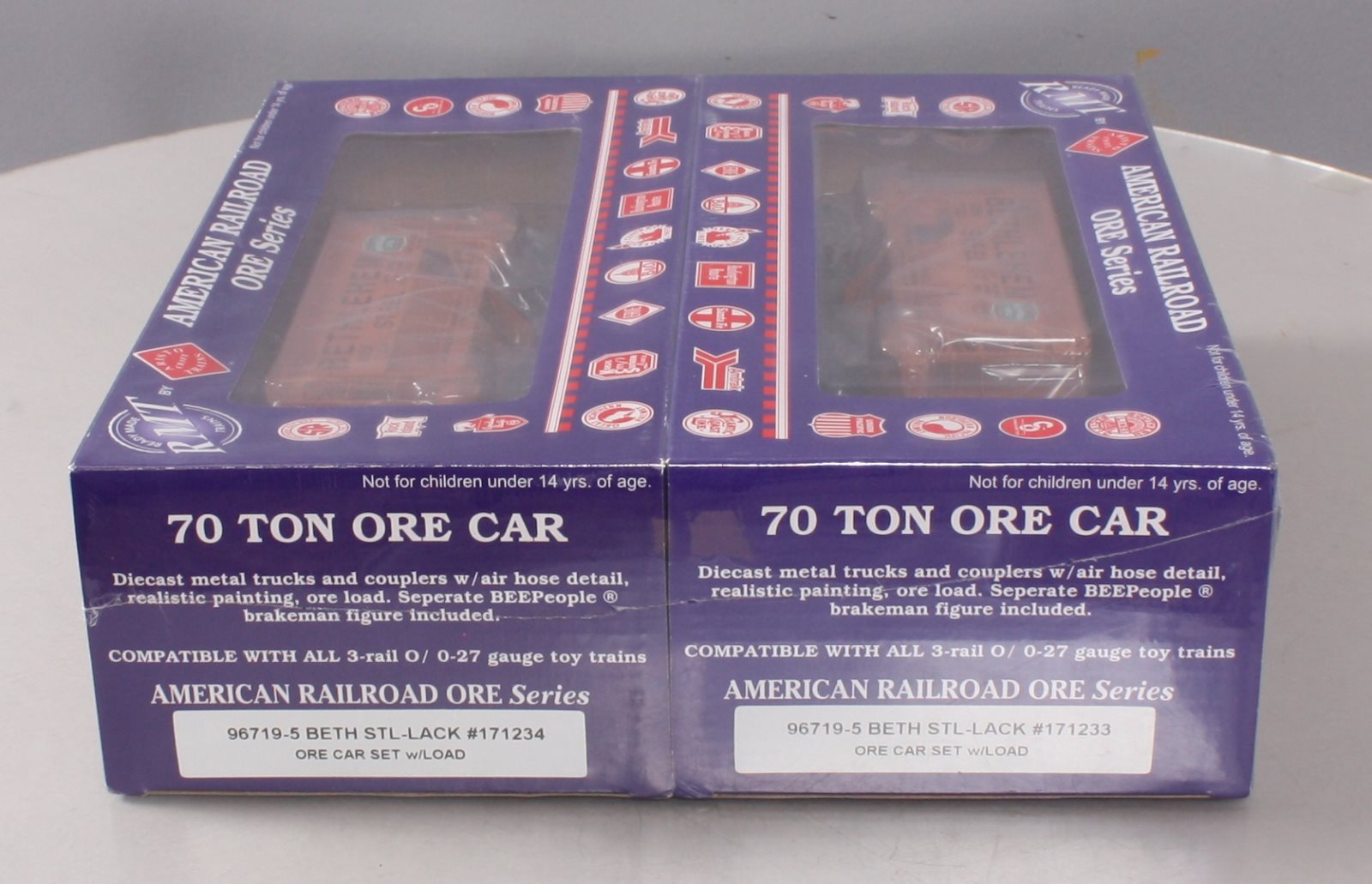RMT 967195 O Bethlehem Steel/Lackawanna Ore Car/2pk