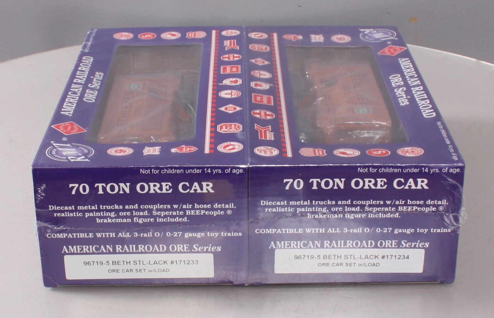 RMT 967195 O Bethlehem Steel/Lackawanna Ore Car/2pk