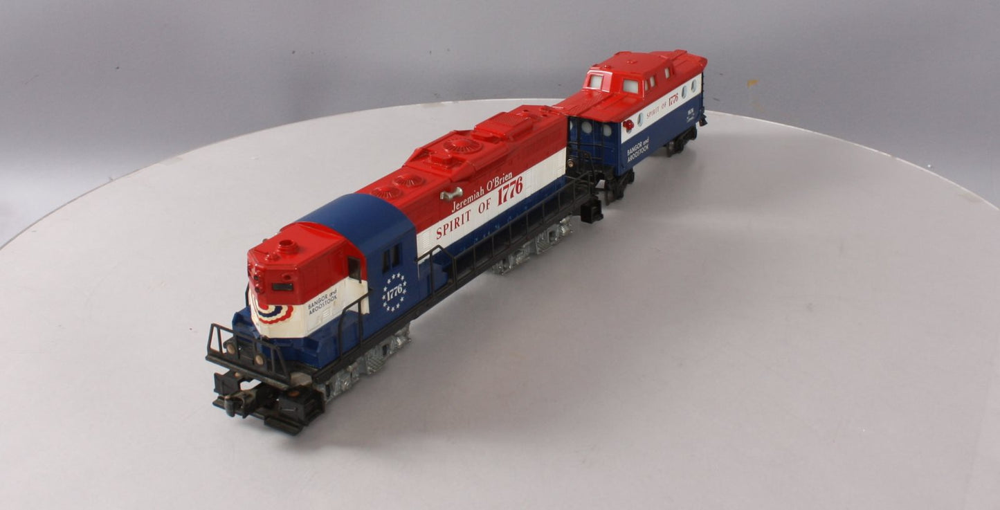 Lionel 6-8665 O Gauge BAR Jeremiah O' Brien GP-9 Diesel Locomotive & Caboose LN/Box