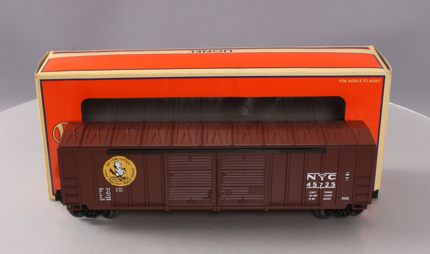 Lionel 6-17263 O Gauge New York Central Double-Door Boxcar