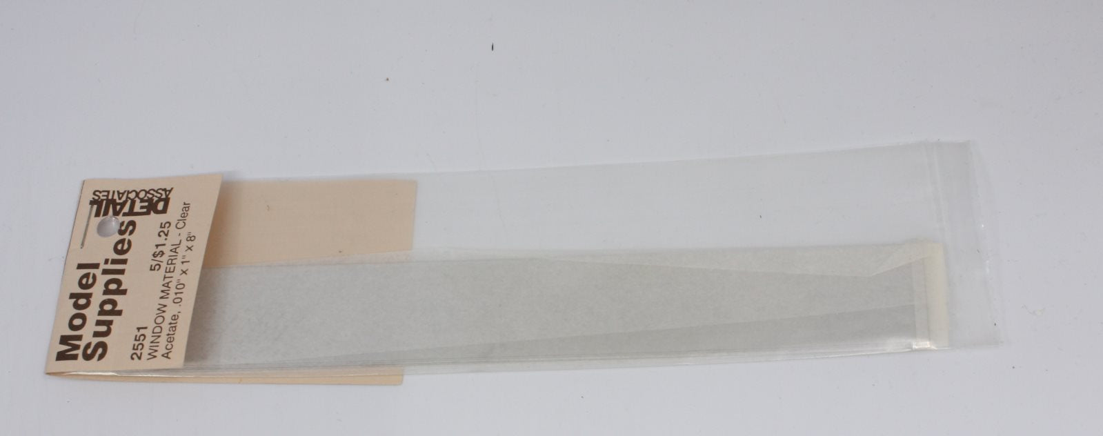 Detail Associates 2551 HO Window Material .010x1