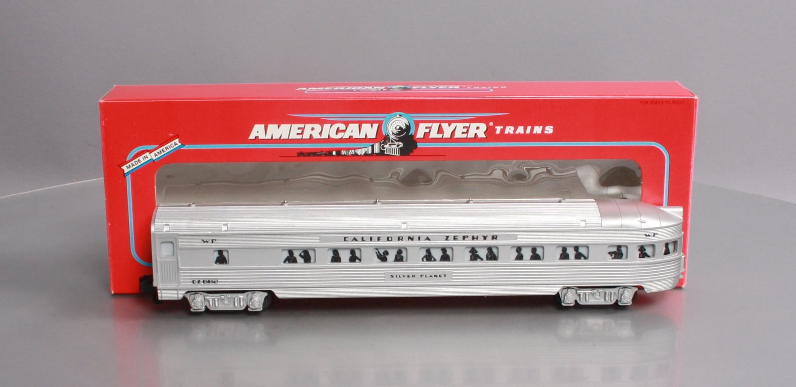 American Flyer 6-48931 S Scale Western Pacific California Zephyr Observation car NIB