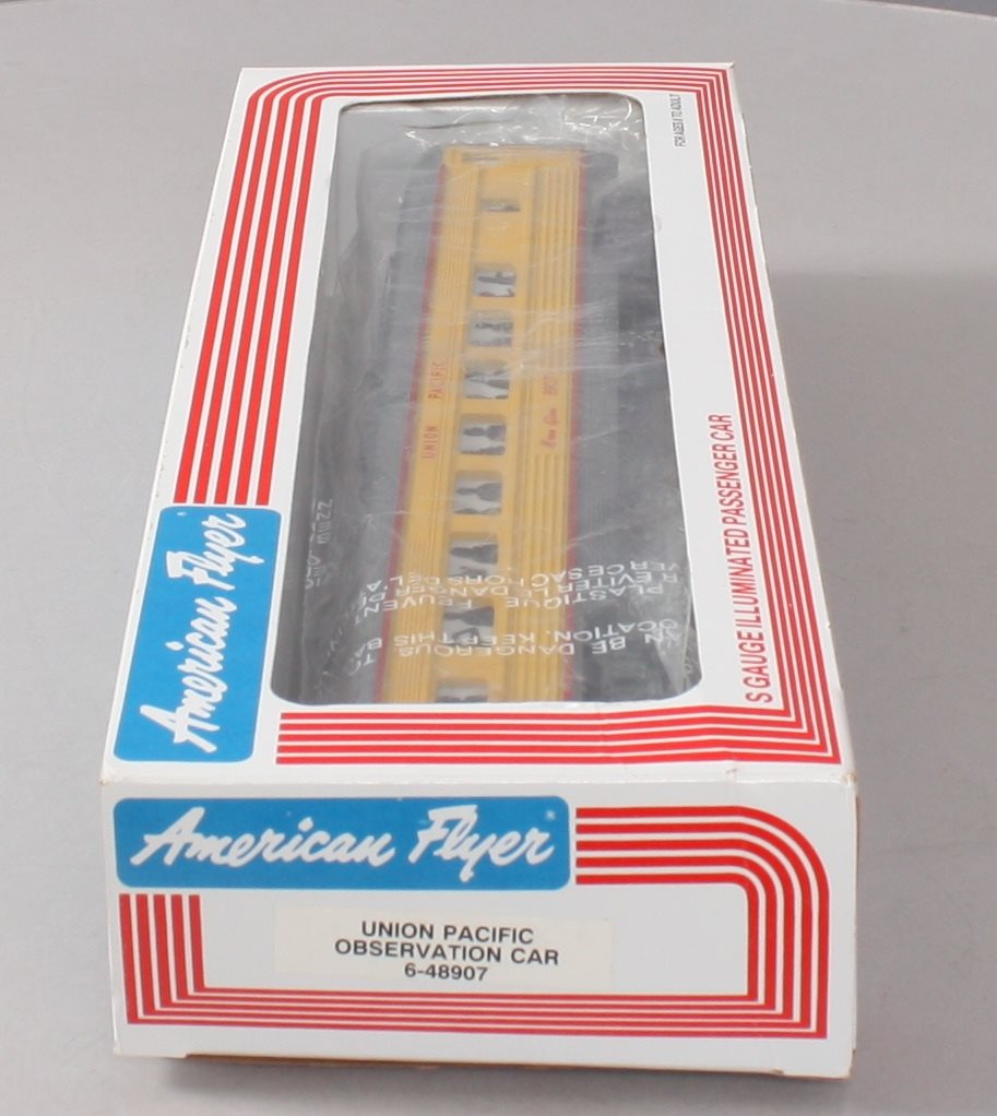 American Flyer 6-48907 S Gauge Union Pacific Moon Glow Observation Car VG/Box