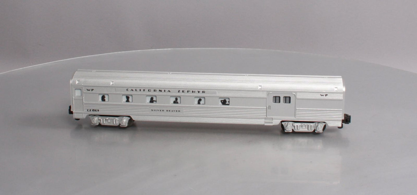 American Flyer 6-48926 S WP "Silver Beaver" California Zephyr Combine Car #801 NIB
