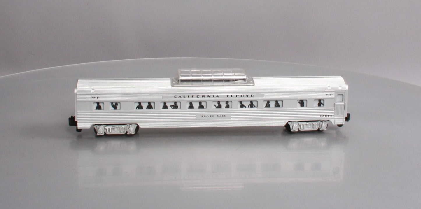 American Flyer 6-48927 S Scale Western Pacific California Zephyr Vista Dome car NIB