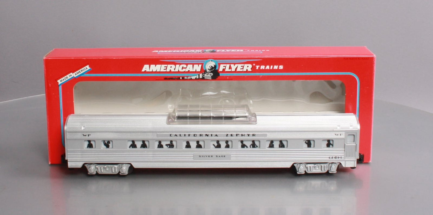American Flyer 6-48927 S Scale Western Pacific California Zephyr Vista Dome car NIB