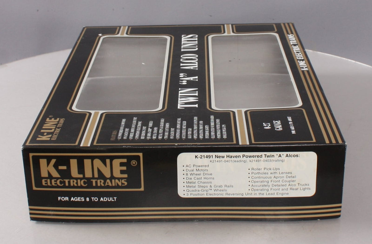 K-Line K21491 O New Haven Powered Twin A Alcos Diesel Locomotive Set LN/Box