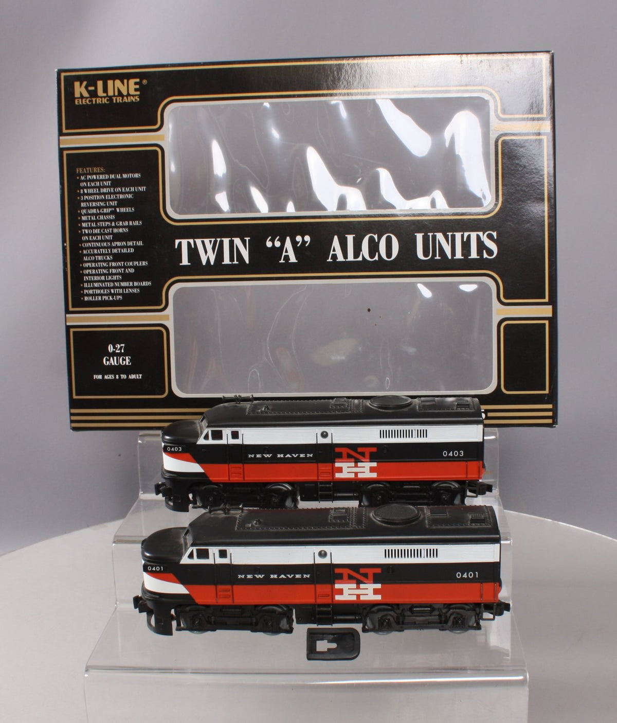 K-Line K21491 O New Haven Powered Twin A Alcos Diesel Locomotive Set LN/Box