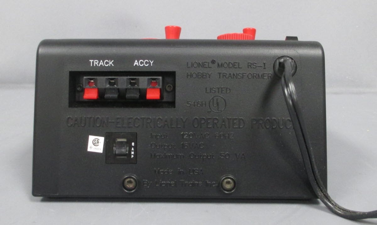 Lionel 6-12780 RS-1 50 Watt Transformer LN/Box