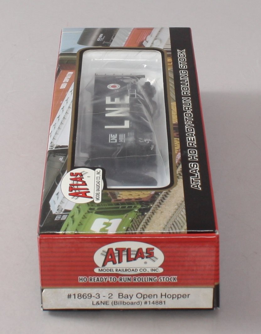 Atlas 1869-3 HO Scale Lehigh & New England 2 Bay Open Hopper #14881 LN/Box