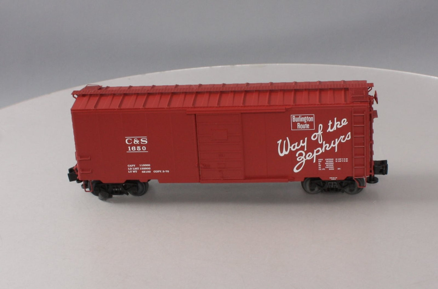 Lionel 6-83568 O Burlington Grain Door PS-1 Boxcar #1650 NIB