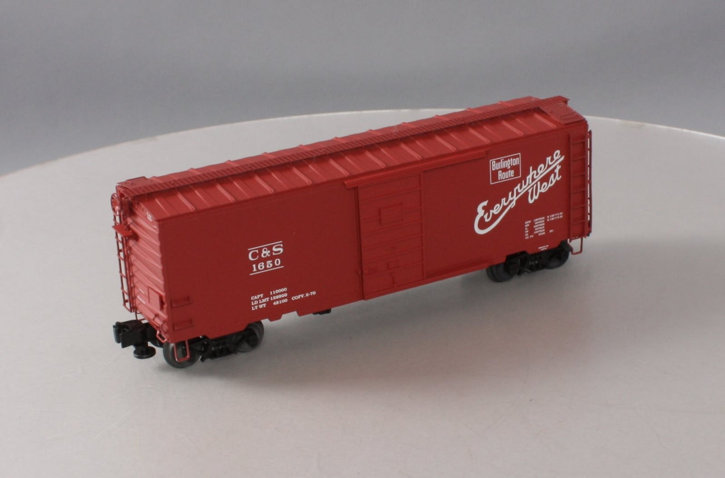 Lionel 6-83568 O Burlington Grain Door PS-1 Boxcar #1650 NIB