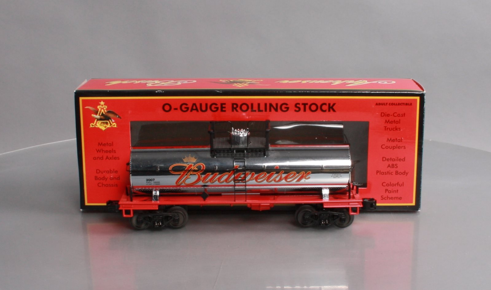 MTH 30-73240 O Budweiser Tank Car