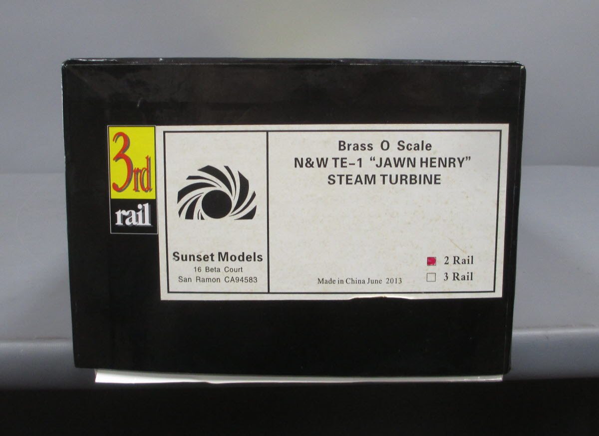 Sunset Models O 2-Rail Brass N&W TE-1 "Jawn Henry" Steam Turbine MT/Box