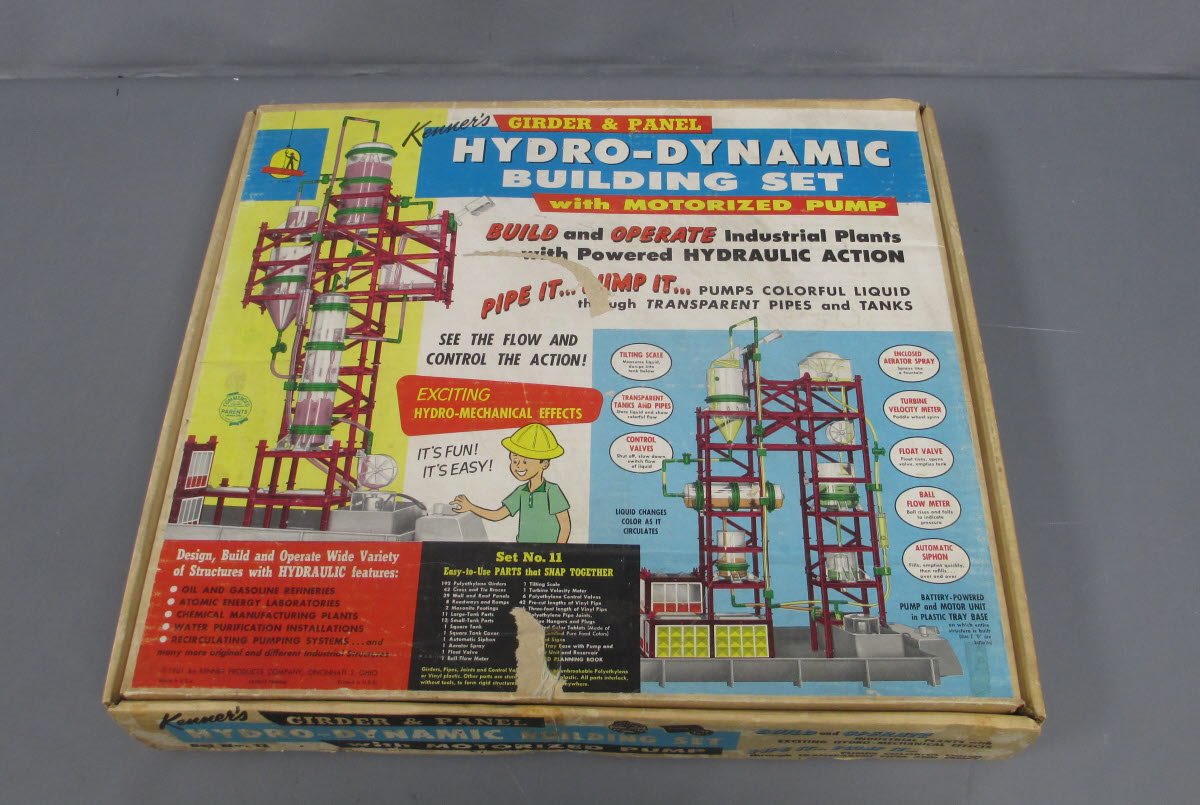 Kenner 11 Girder & Panel Hydor-Dynamic Building Set w/ Motorized Pump VG/Box