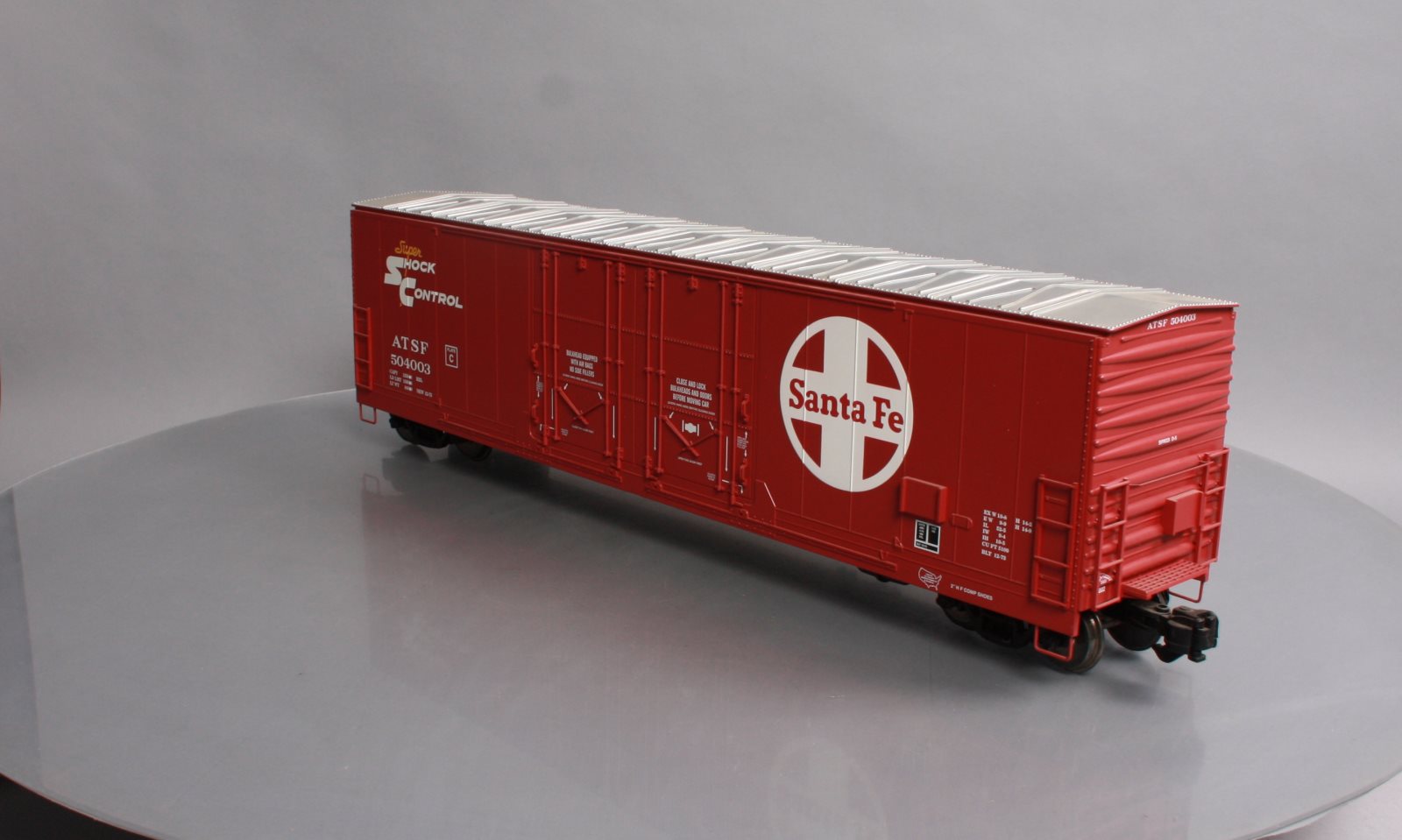 Aristo-Craft 50002 ATSF 53' Evans Double Door Boxcar #504003 - Metal Wheels