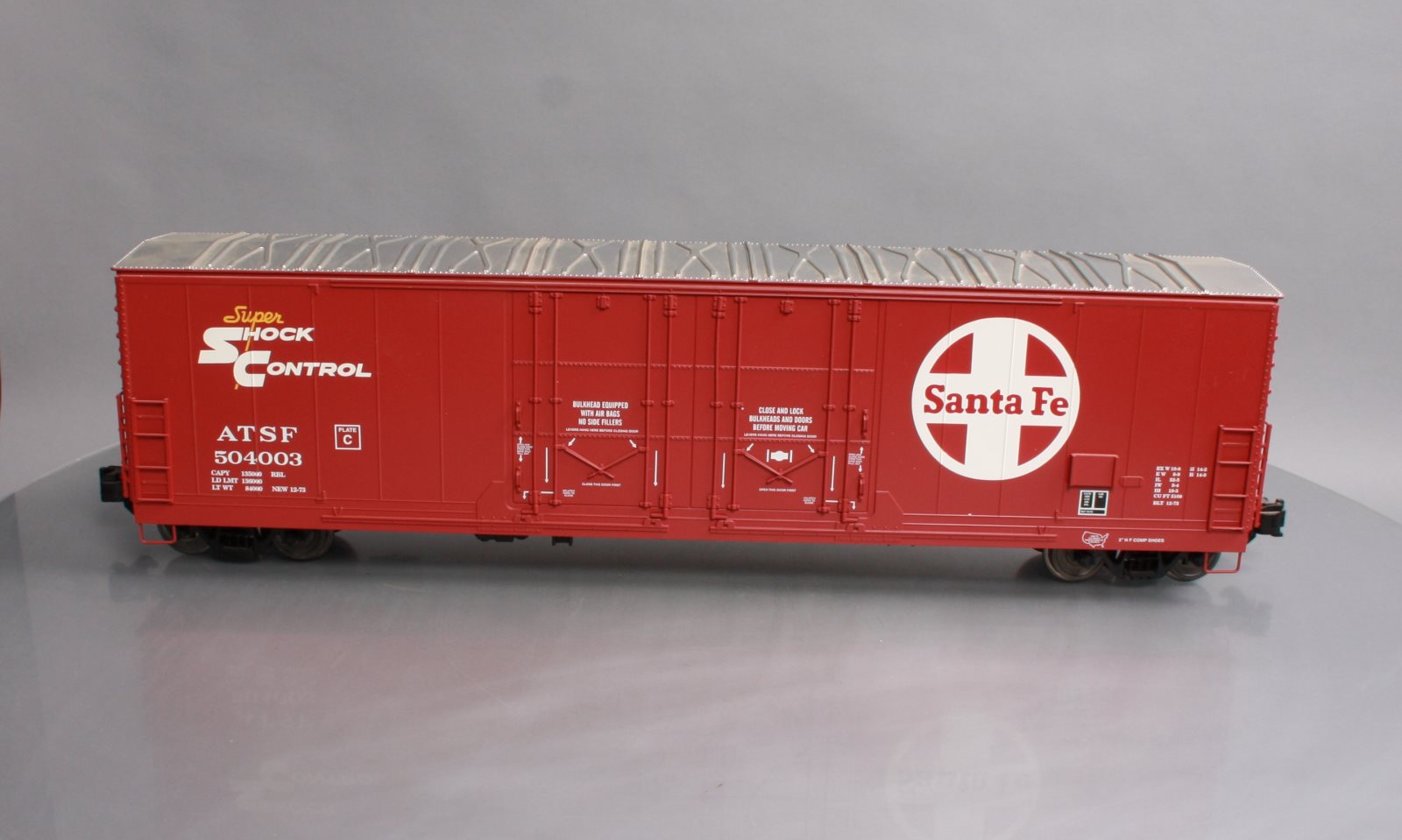 Aristo-Craft 50002 ATSF 53' Evans Double Door Boxcar #504003 - Metal Wheels