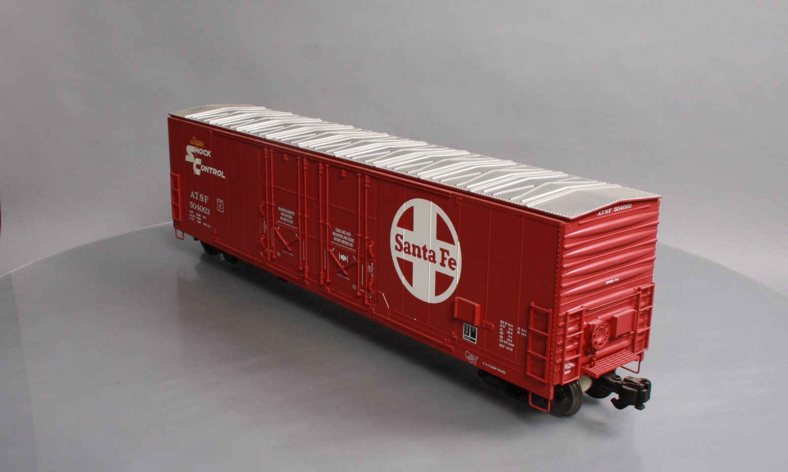 Aristo-Craft 50002 ATSF 53' Evans Double Door Boxcar #504003 - Metal Wheels