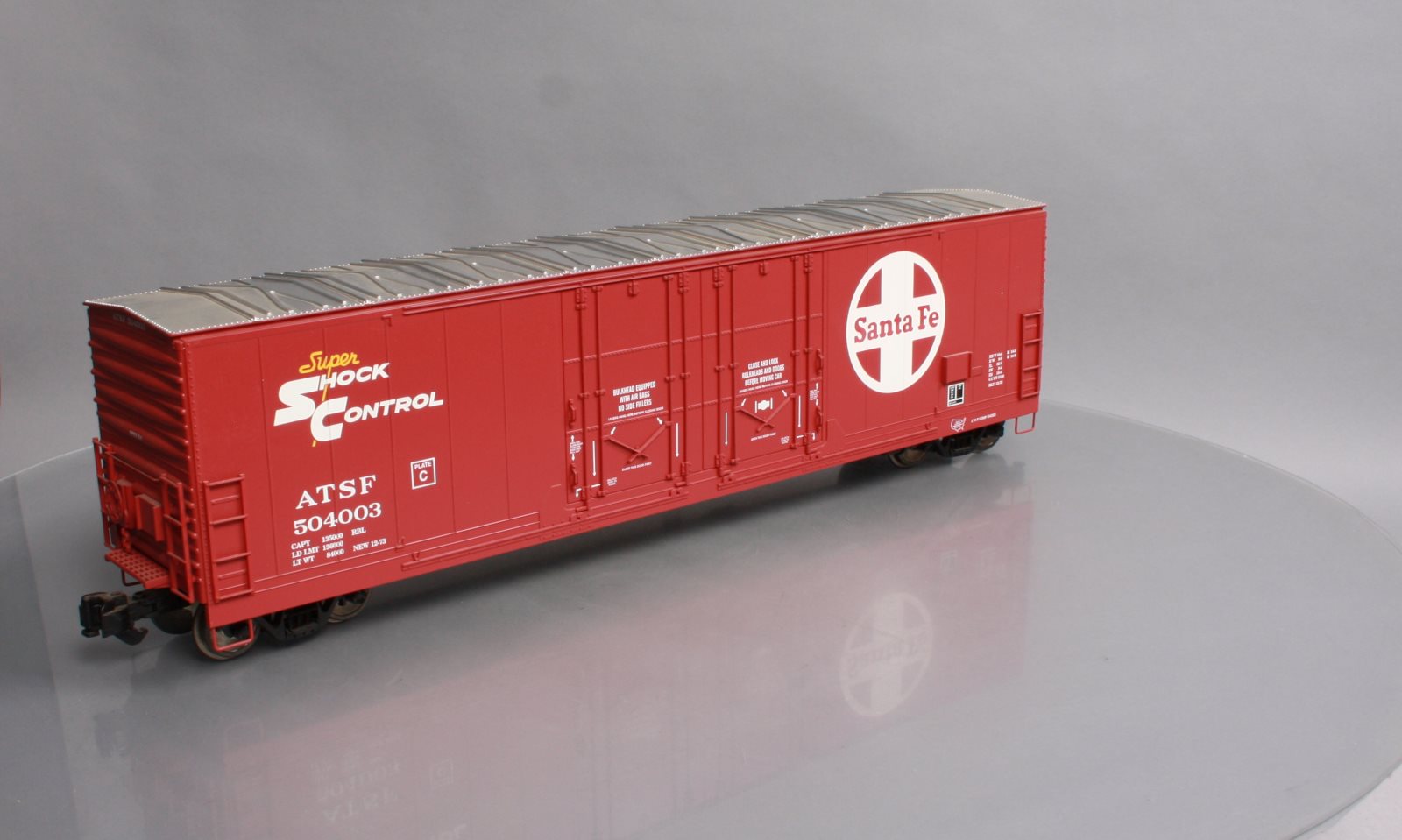 Aristo-Craft 50002 ATSF 53' Evans Double Door Boxcar #504003 - Metal Wheels