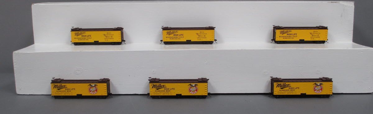 Walthers 932-959 HO Miller Brewing Company Ice Refrigerator Cars (Set of 6) LN/Box
