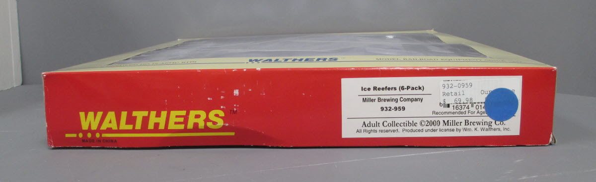 Walthers 932-959 HO Miller Brewing Company Ice Refrigerator Cars (Set of 6) LN/Box