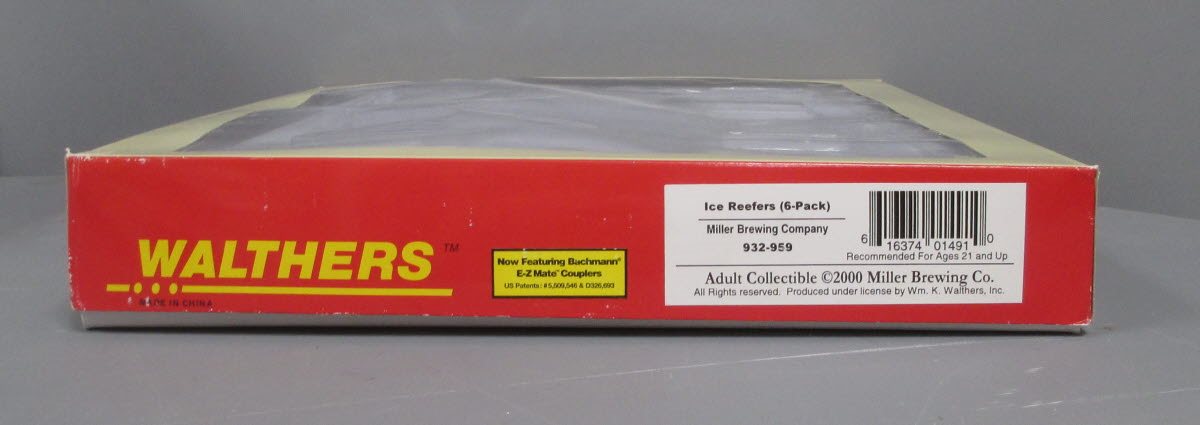 Walthers 932-959 HO Miller Brewing Company Ice Refrigerator Cars (Set of 6) LN/Box
