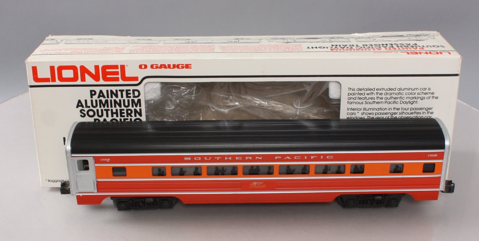Lionel 6-9592 O Gauge Southern Pacific Daylight Aluminum Passenger Car LN/Box