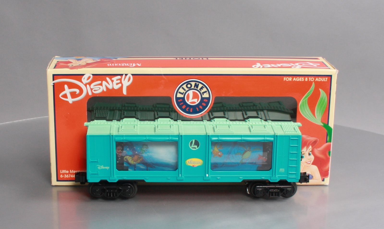 Lionel 6-36744 Disney Little Mermaid Operating Aquarium Car EX/Box